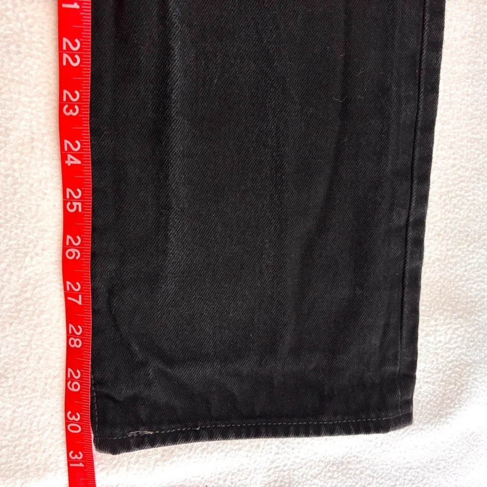 Levi's 501 Men's Black Faded Buttonfly Classic 100% Cotton Straight Jeans‎ 34/32